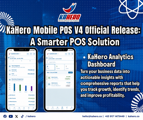KaHero Mobile POS V4 Officially Launches on July 1: Smarter POS Software for Philippine MSMEs